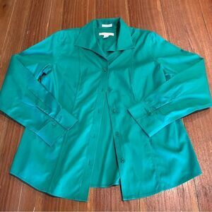 Chico's Green Button Down Shirt